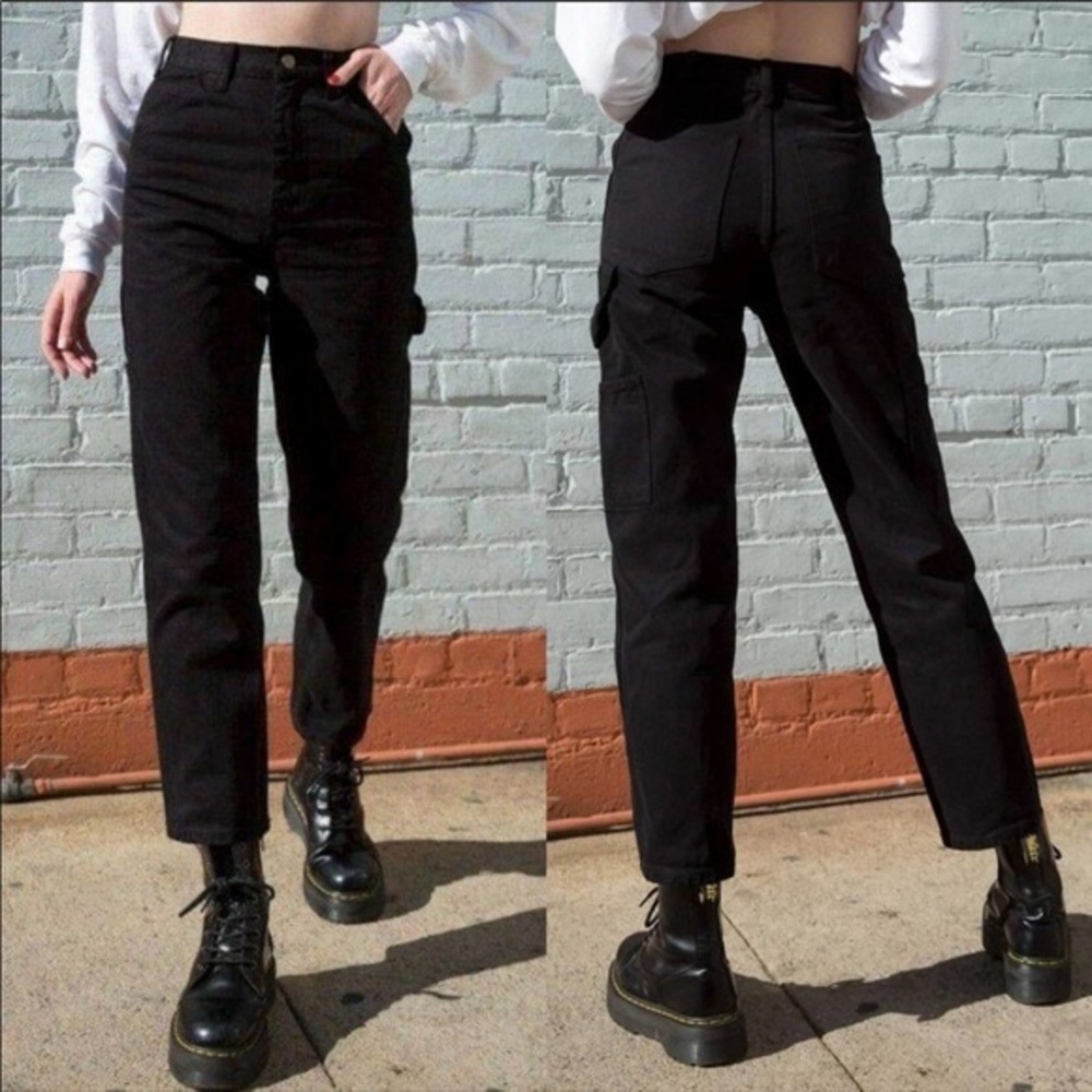 Brandy Melville Ariana Painter Pants Jeans Black